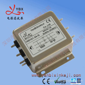 Chinese Manufacturers high performance three phase double stage EMI noise filter